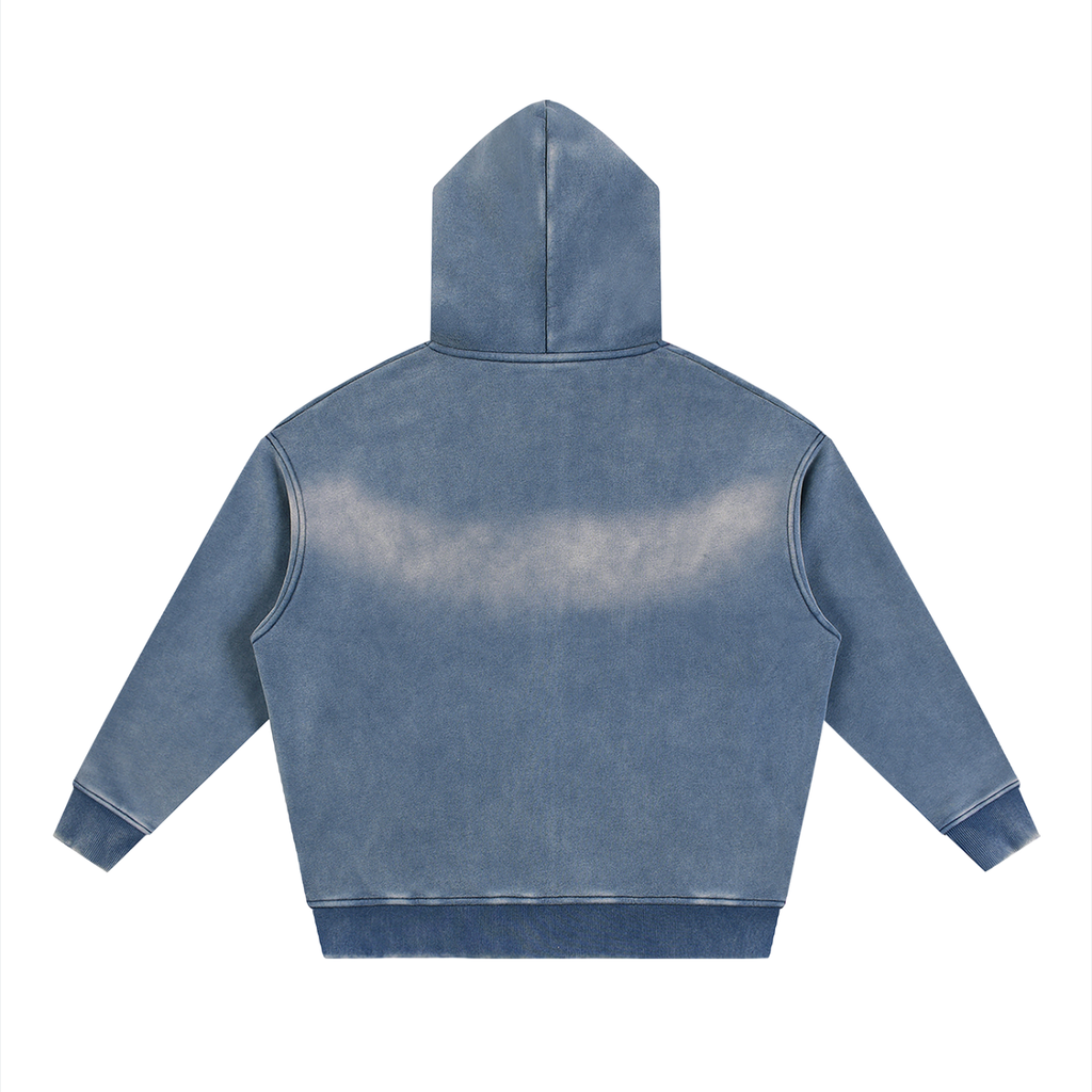 Speak Life - Sunfade Two-way Zipper Boxy Fleece Hoodie