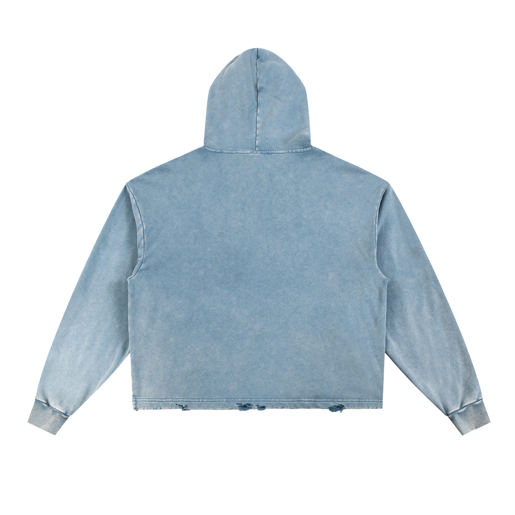 Speak Life - Vintage Washed Frayed-Hem Hoodie