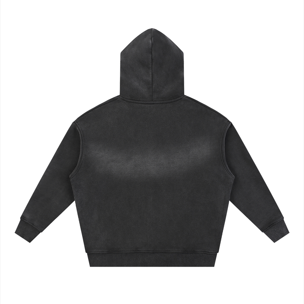 Speak Life - Sunfade Two-way Zipper Boxy Fleece Hoodie