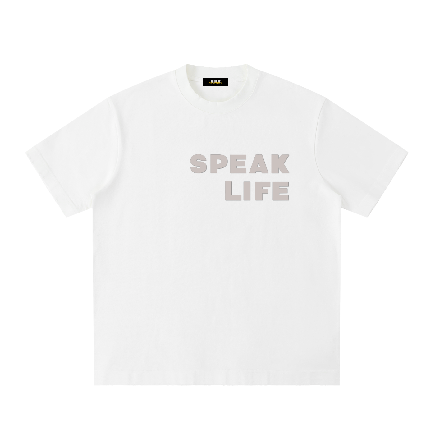 Speak Life - Heavyweight Vintage Washed Frayed T-Shirt